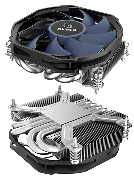 AKASA ALUCIA H4A LowProfile Fan f. AMD Platforms  (AK-CC1111BP01)