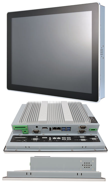Mitac P150-11KS-7300U [Intel i5-7300U] 15" Panel PC (1024x768, IP65 Front, Lfterlos)