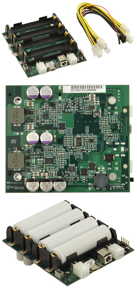 NUC-UPS (6-38V Input, 12V Output 5A, programable backup-interface, NUC format)